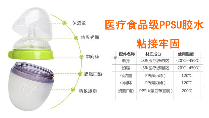 医疗食品级PPSU胶水粘接牢固CL-26AB-16